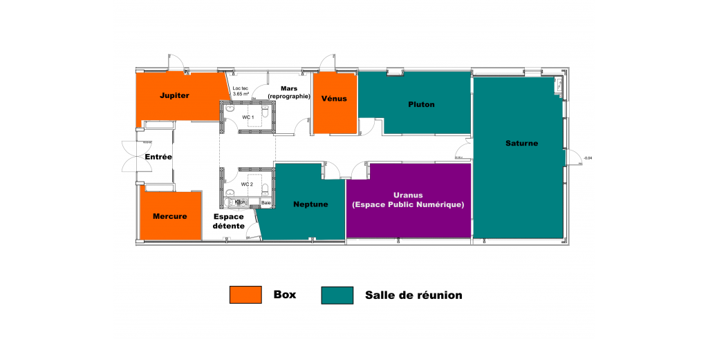 Télécentre - Plan principal horizontal